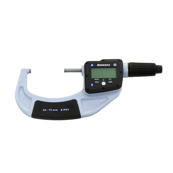 bowers digimic 50 75mm digital micrometer ip67 bluetooth