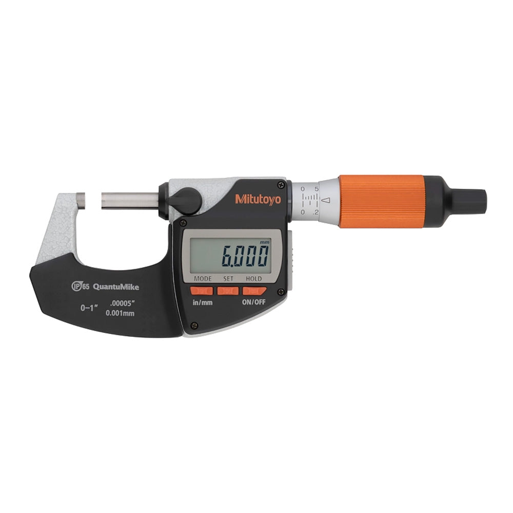 Mitutoyo QuantuMike 0-25mm Digital Micrometer - IP65 - Digimatic S1 In ...