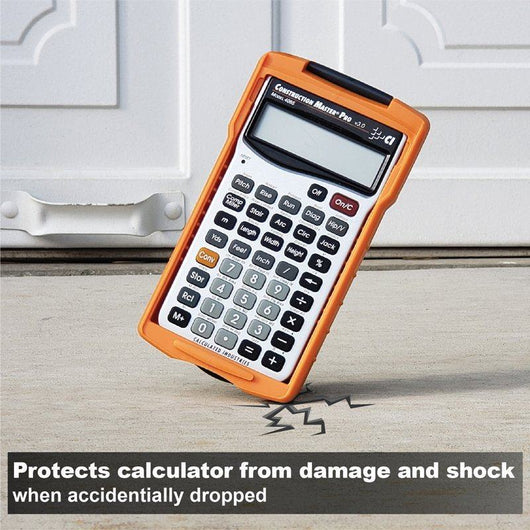 calculated industries 5022 2 armadillo gear hard protective case in orange and gray
