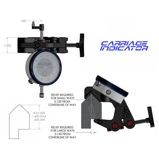 edge technology carriage travel indicator