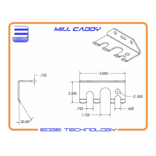 edge technology mill caddy milling machine tool holder