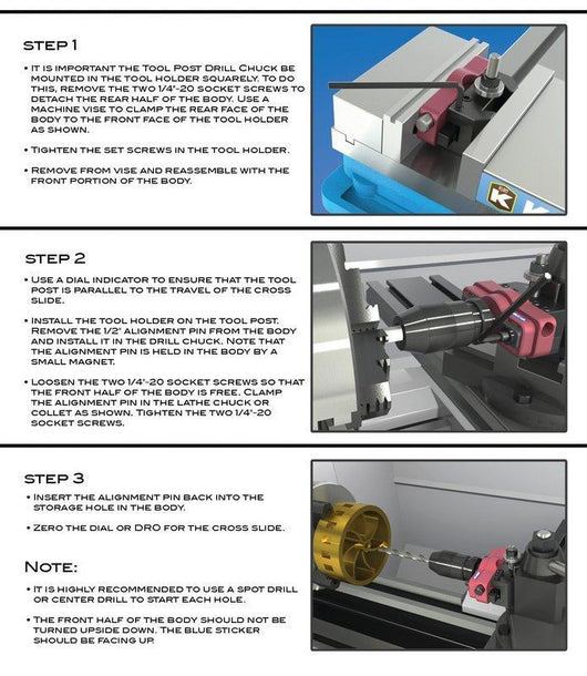 edge technology tool post drill chuck