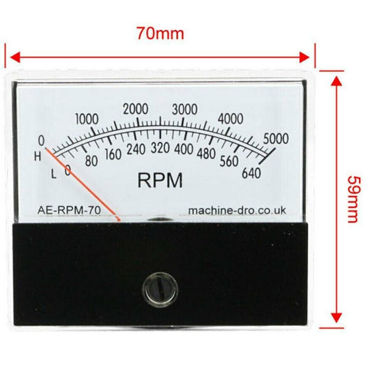 70mm analog rpm panel meters measuring tool ae rpm 70