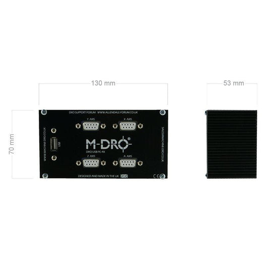 m dro pc based dro digital readout 4 axis interface with software