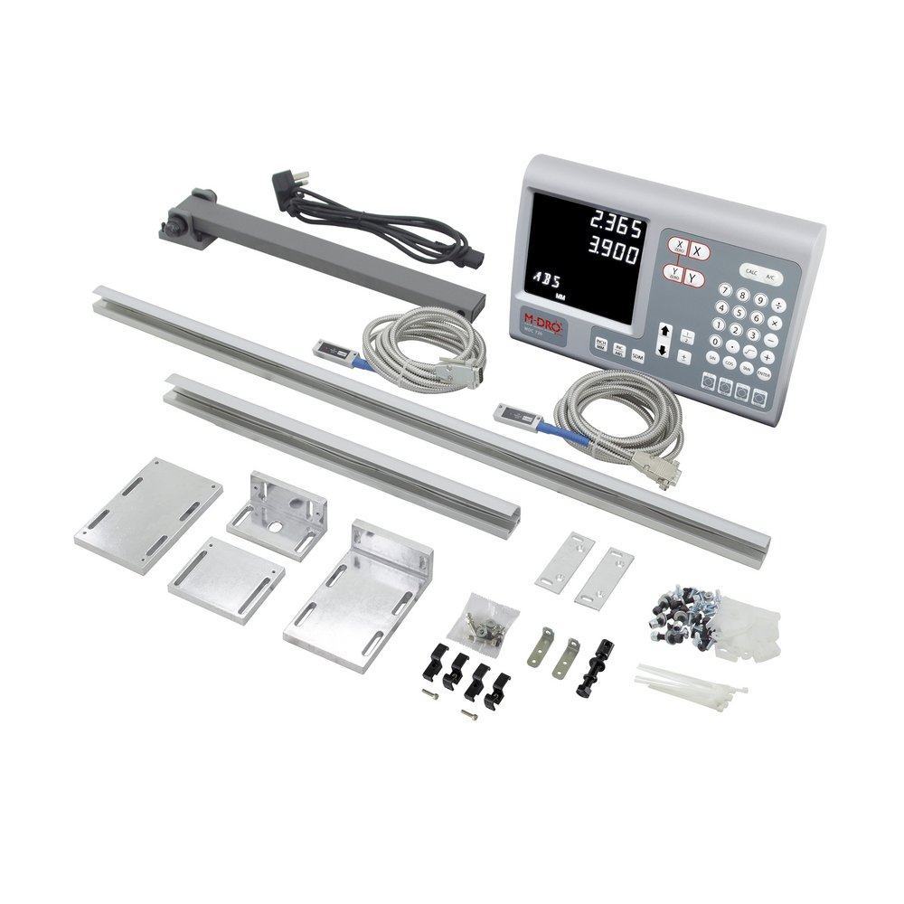 Dro Encoder 2-Axis M-DRO Lathe Digital Readout Package with Magnetic Encoders ...