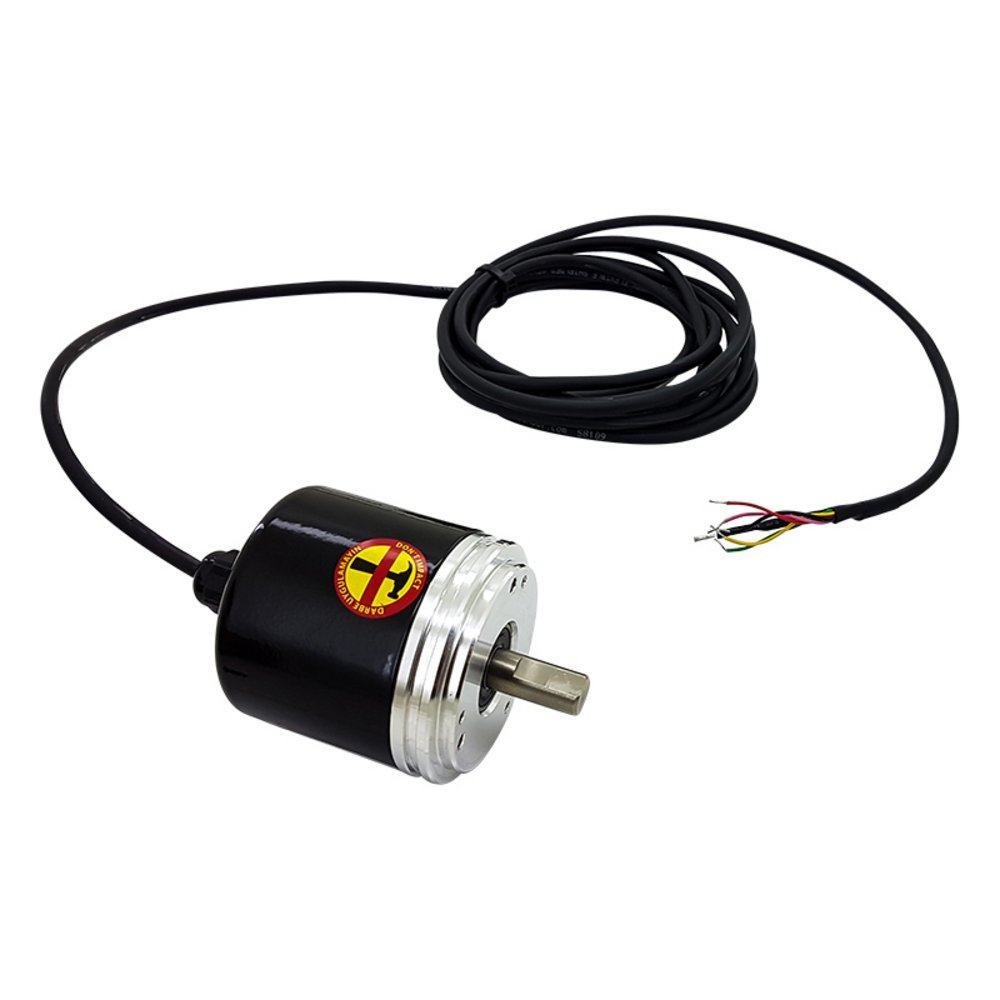 2048 PPR Optical Incremental Rotary Encoder - 10mm Diameter Shaft and ...