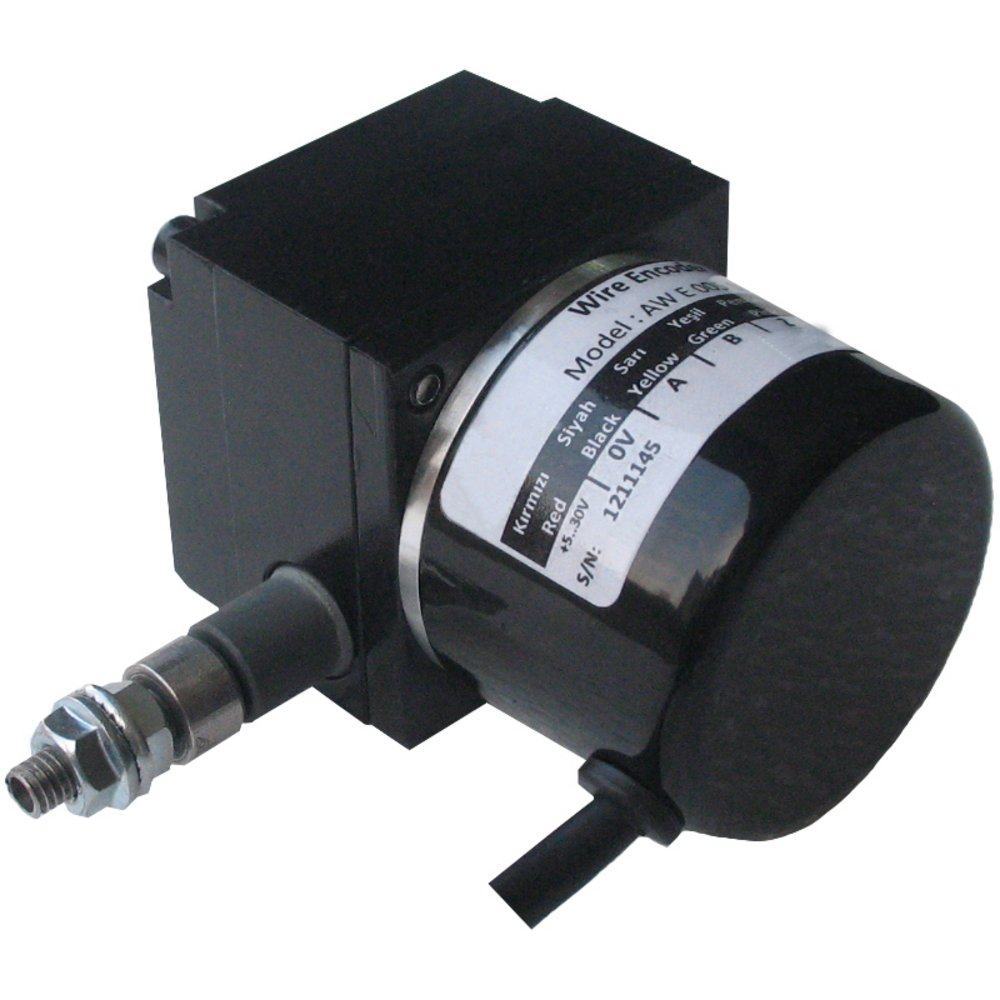 Draw Wire Encoder With Dro AWE 110 Series 1000mm Travel Draw Wire Encoder - Quadrature Output ...