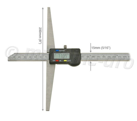 500mm 20 digital depth gauge