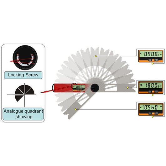 digital angle finder with level high precision protractor