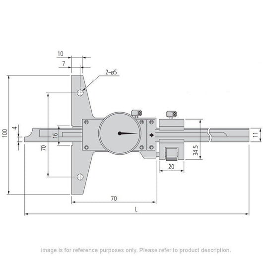 0 6 mitutoyo 527 311 50 dial depth gauge fine adjustment