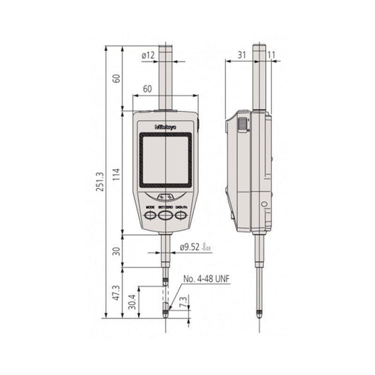 mitutoyo 30 4mm 1 2 digital multi functional indicator high accuracy