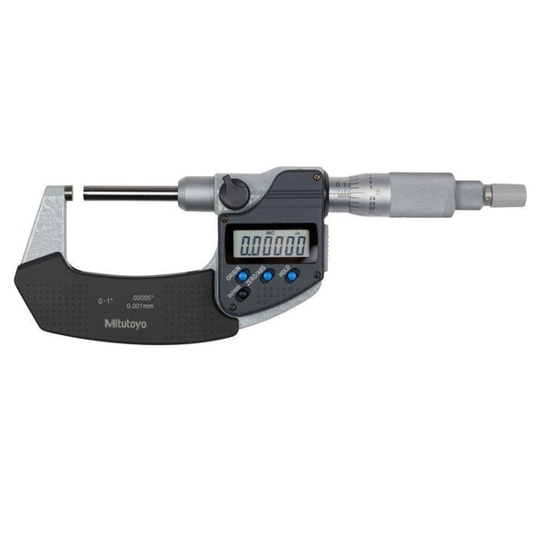 mitutoyo digital micrometer non rotating spindle inch metric 0 1 406 350 30