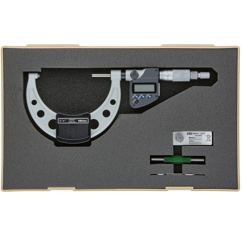 Mitutoyo Digital Micrometer Non Rotating Spindle Inch/Metric 3-4
