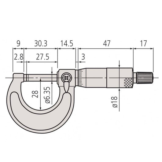 mitutoyo micrometer 0 1