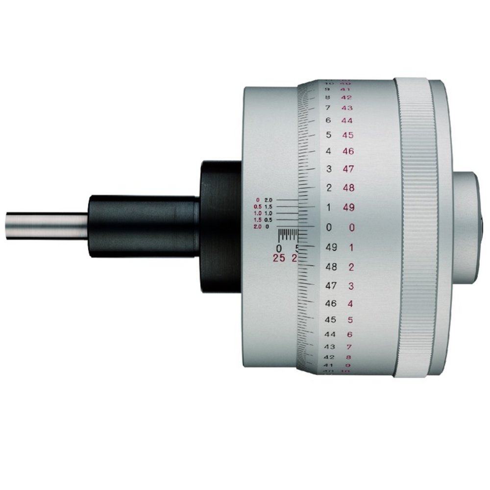 Mircrometer Spindle Mitutoyo Micrometer Head Non-rotating Spindle 0-25mm Thimble 85.5mm 0 ...