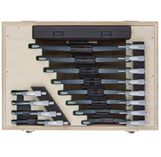 mitutoyo series 103 0 300mm 12pcs economy micrometer set 103 914 50