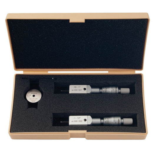 mitutoyo 3 point internal micrometer holtest set 0 08 0 12 2 pcs 368 926