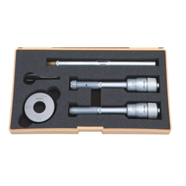 mitutoyo 3 point internal micrometer holtest set 12 20mm 2 pcs economy set 368 991