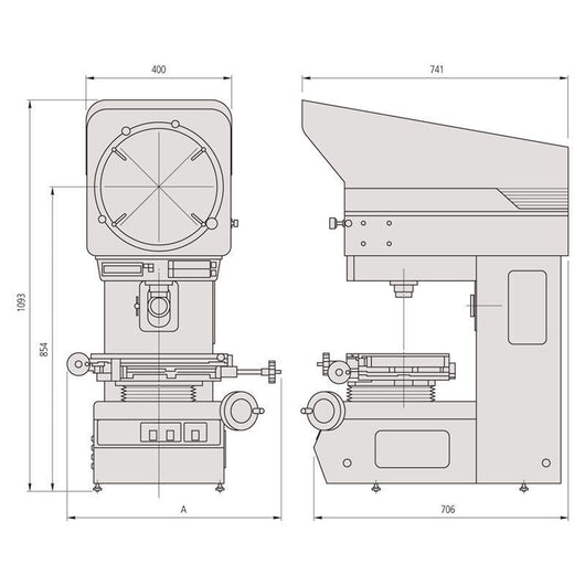 mitutoyo pj a3010f 100 profile projector