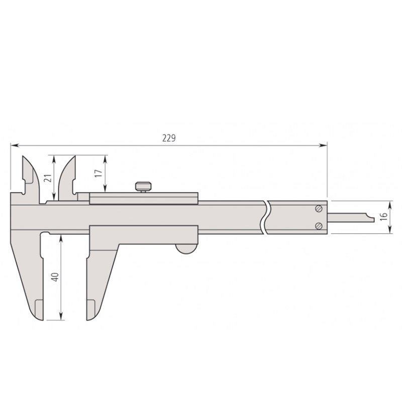 Mitutoyo 530-101 Vernier Caliper – 0-150mm Metric, Made In Japan, Precision Measuring Tool