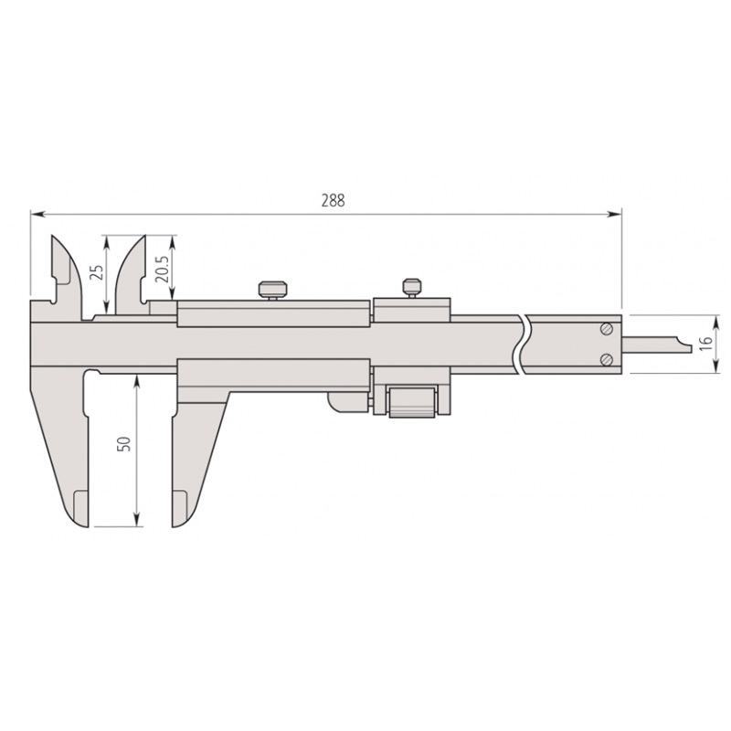 Mitutoyo 0-200mm Vernier Caliper 531-129 – Machine-DRO
