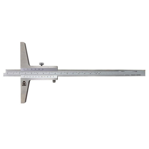 moore and wright 0 200mm 0 8 vernier depth gauge 0 05mm 1 128 mw170 20b