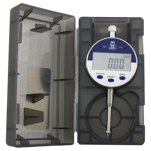 moore and wright 12 7mm 1 2 digital plunger indicator 405 series with lug back mw405 04db