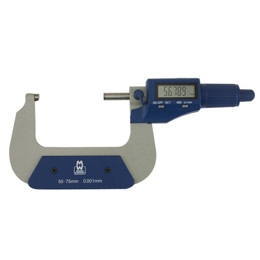 moore and wright digital external micrometer 50 75mm mw200 03dbl 200 series