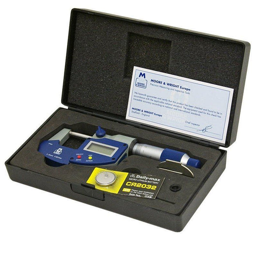 moore and wright meb mw201 01dab digital external micrometer 0 1mm 0 25 inch 201 series