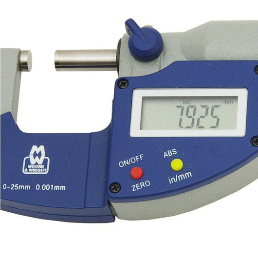 moore and wright meb mw201 01dab digital external micrometer 0 1mm 0 25 inch 201 series