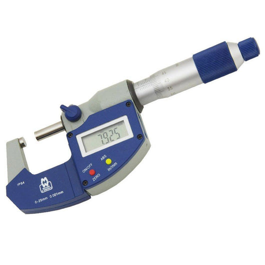 moore and wright meb mw201 01dab digital external micrometer 0 1mm 0 25 inch 201 series