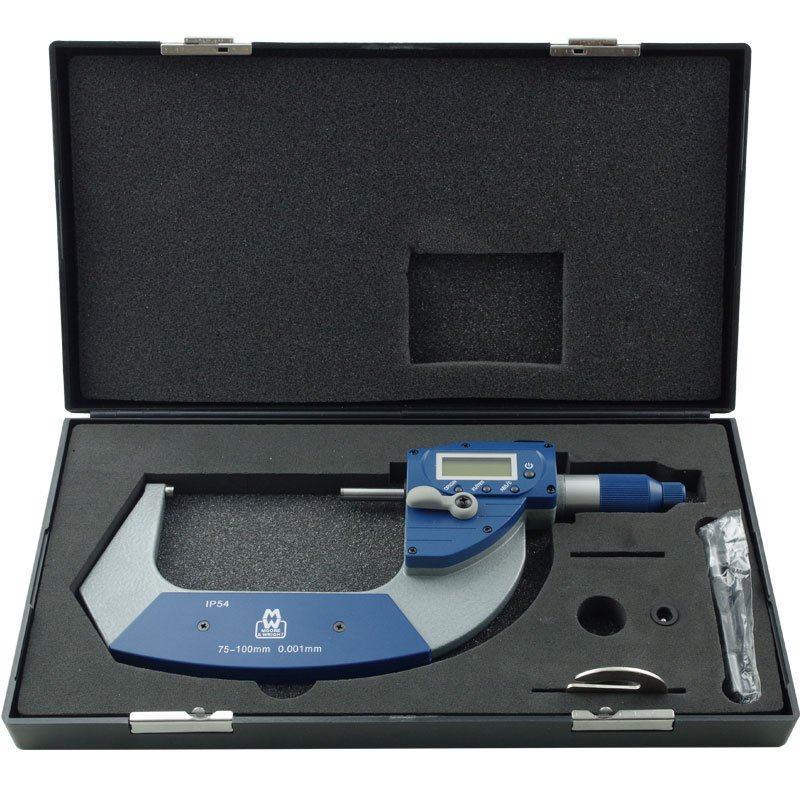 Moore and Wright MEB-MW202-04DABS Digital Snap Micrometer 75-100mm (3 ...