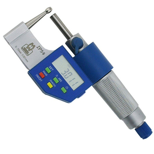 moore and wright meb mw255 01ddl digital tube external micrometer 0 25mm 0 1 inch 255 ddl series