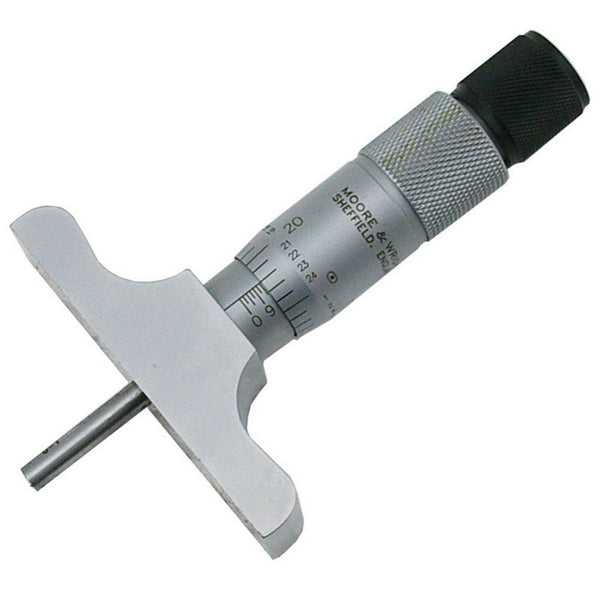 25mm moore and wright traditional depth gauge micrometer mw890m