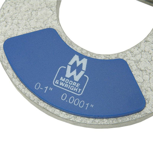 moore and wright 0 1 imperial external micrometer 200 series mw200 01i