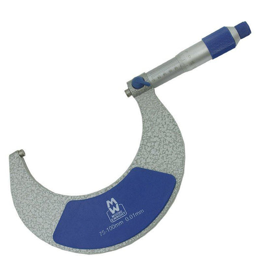 moore and wright 75 100mm metric external micrometer 200 series mw200 04