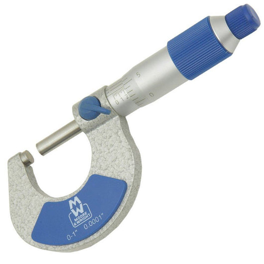 moore and wright 0 4 imperial external micrometer set mw215 series mw215 02bli