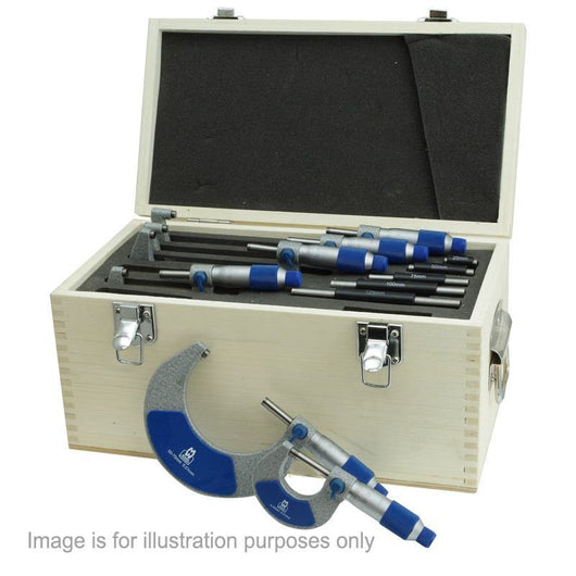 moore and wright 0 6 imperial external micrometer set mw215 series mw215 03bli