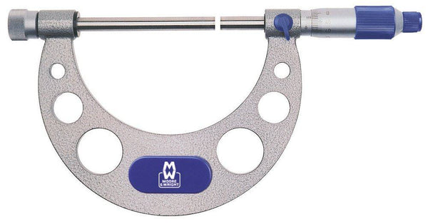 moore and wright adjustable anvil micrometer range 0 150mm mw217 series