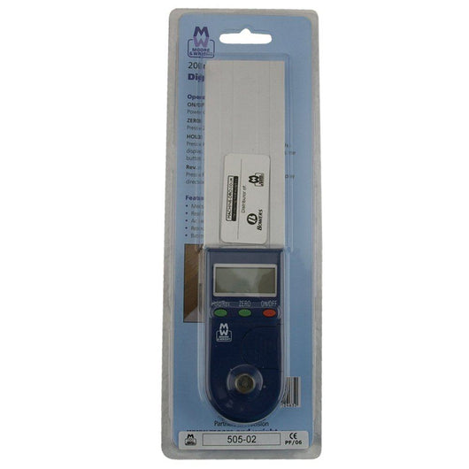 200mm 8 digital protractor moore and wright mw505 02