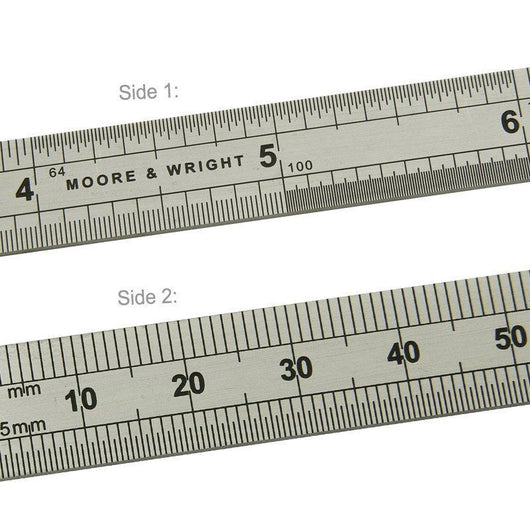 moore and wright 300mm 12 engineers rule er212