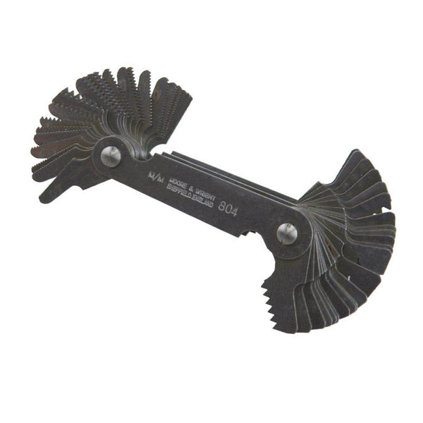 moore and wright whitworth and metric combined screw pitch gauges 49 blades mw800 series meb 804
