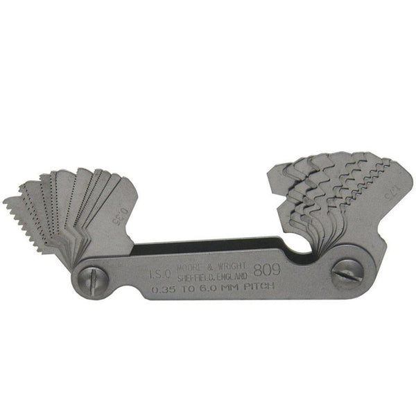 moore and wright iso metric screw pitch gauge 809