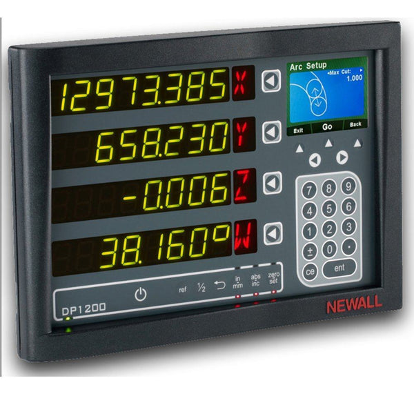 newall dp1200 four axis digital read out display console