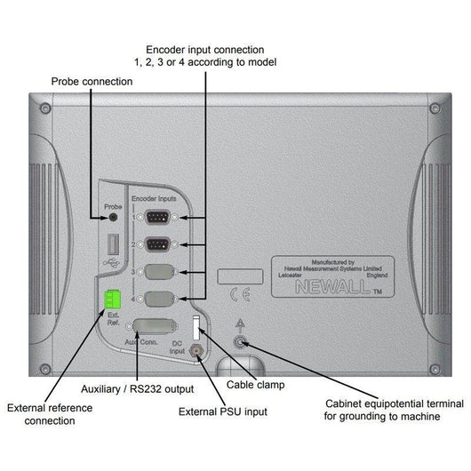 newall dp1200 four axis digital read out display console