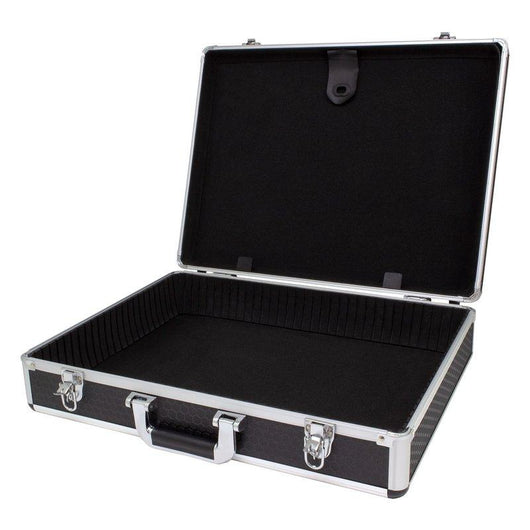 roc cases black case l530 x w400 x h130mm with compartment dividers and tool panel