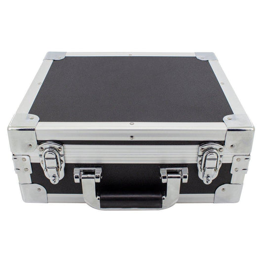 heavy duty black aluminium flight case l330 x w280 x h130mm 13 x 11 x 5 1 8