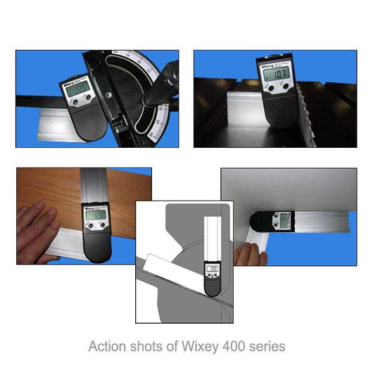 18 457mm wixey digital protractor with mitre function wr418