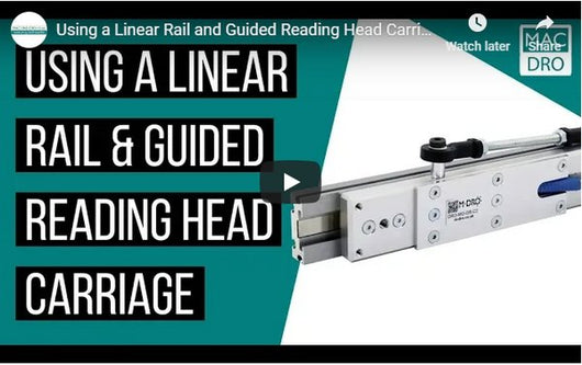 100mm 4 travel guided carriage and linear rail suitable for the m dro magnetic encoders